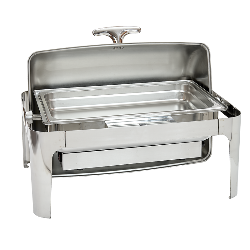 De luxe electric chafing dish with s/s roll top cover RS631